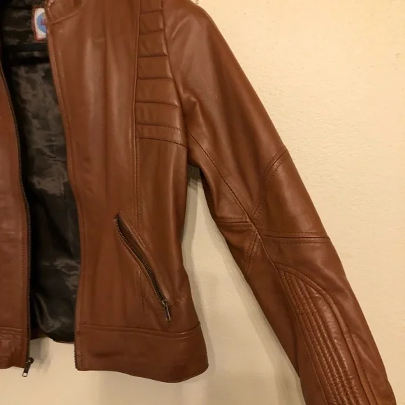Original Leather jacket. NEVER worn! - Picture 6 of 8